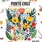 Kit punto cruz - Florcitas colores