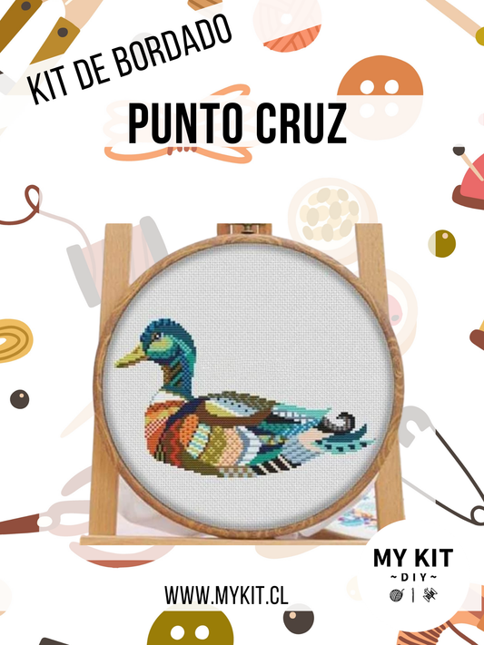 Kit punto cruz - Pato