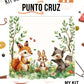 Kit punto cruz - Animalitos