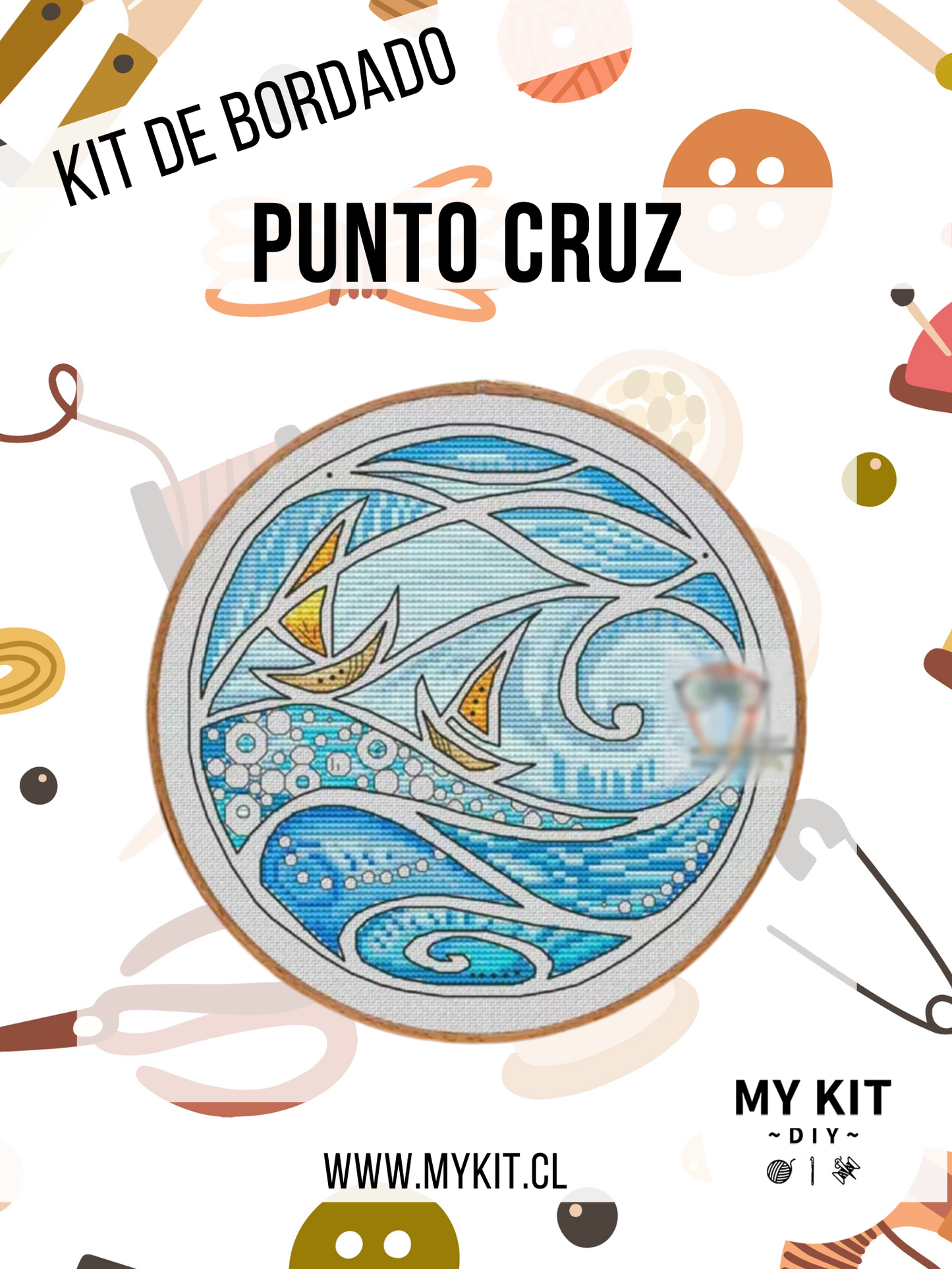 Kit punto cruz - Marino