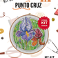 Kit punto cruz - Flor