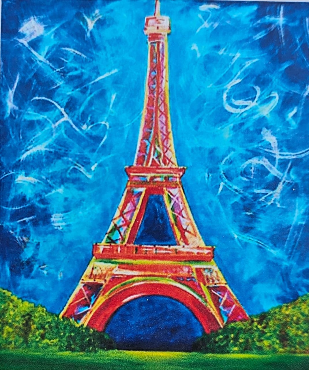 Kit pinta con diamantes 40x50 cm - Torre Eiffel