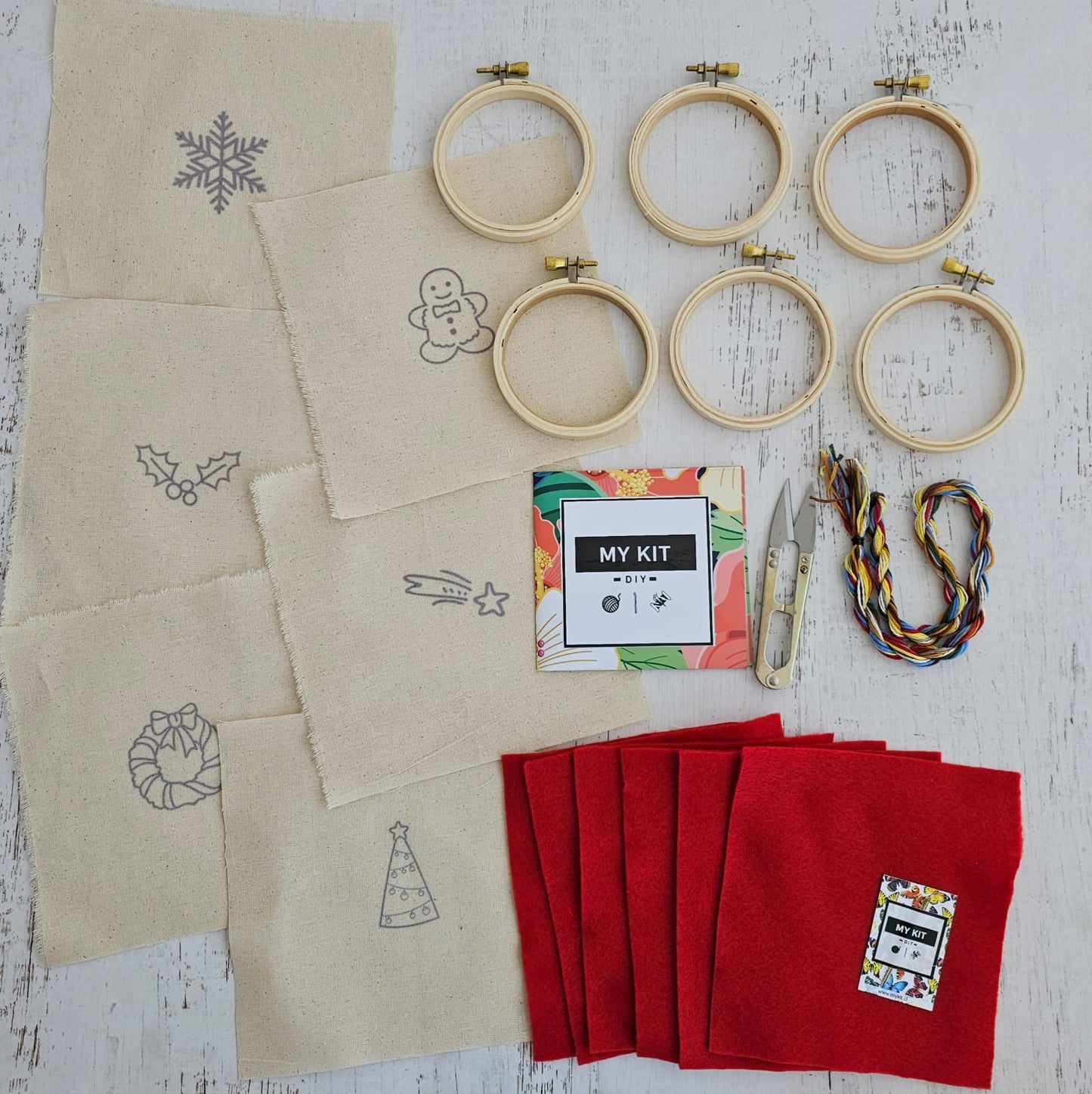 ¡ESPECIAL NAVIDAD! Kit mini bastidores adornos para el arbolito