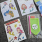 Kit stickers pinta con diamantes - Sirenas