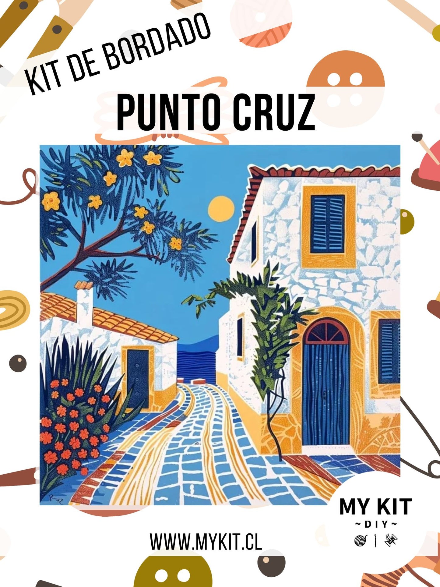 Kit punto cruz - Casita